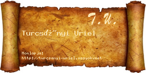 Turcsányi Uriel névjegykártya